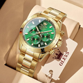 OLEVS Automatic Gold Watches for Men Luxury Classic Stainless Steel Calendar Luminous Waterproof Watches for Men